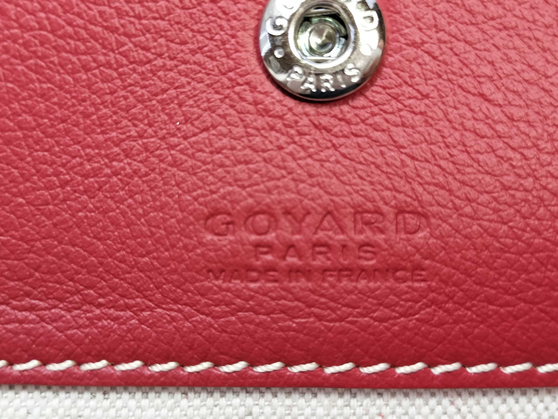 GOYARD Saint Louis PM Red Tote Bag