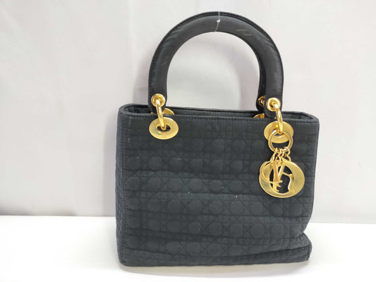 Dior Lady Dior Lady Dior nylon black handbag