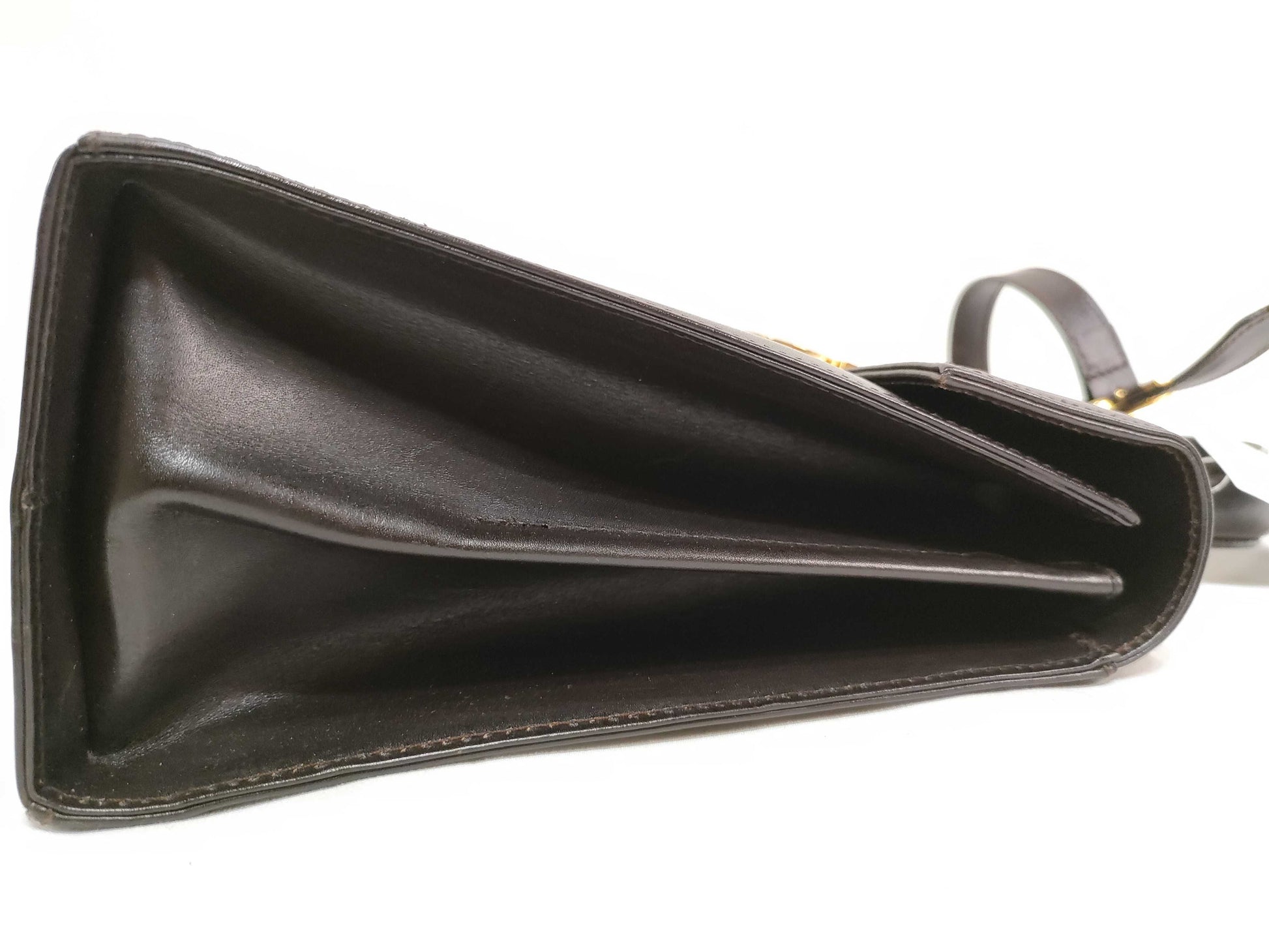 Salvatore Ferragamo Gancini 2-Way Handbag, Brown