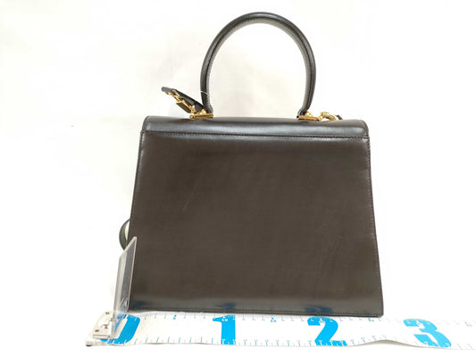 Salvatore Ferragamo Gancini 2-Way Handbag, Brown