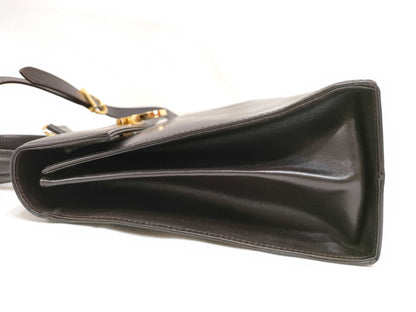 Salvatore Ferragamo Gancini 2-Way Handbag, Brown