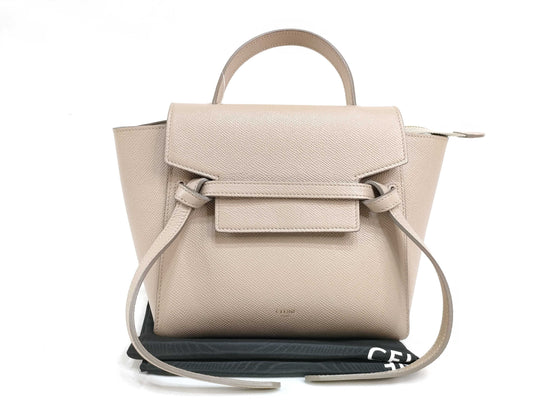 CELINE Nano Belt Bag, Cream Color, Handbag