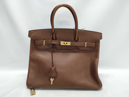 HERMES Birkin 35 〇Y Stamp Ardennes Brown Handbag