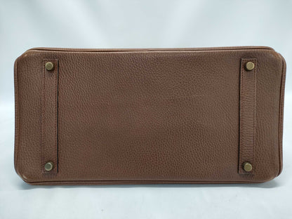HERMES Birkin 35 〇Y Stamp Ardennes Brown Handbag