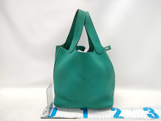 HERMES Picotin Picotin Lock PM D Stamp Togo Green Handbag