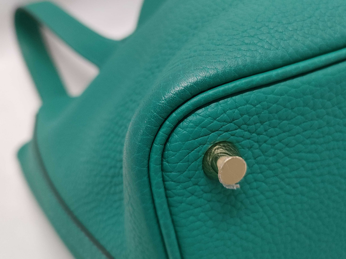 HERMES Picotin Picotin Lock PM D Stamp Togo Green Handbag