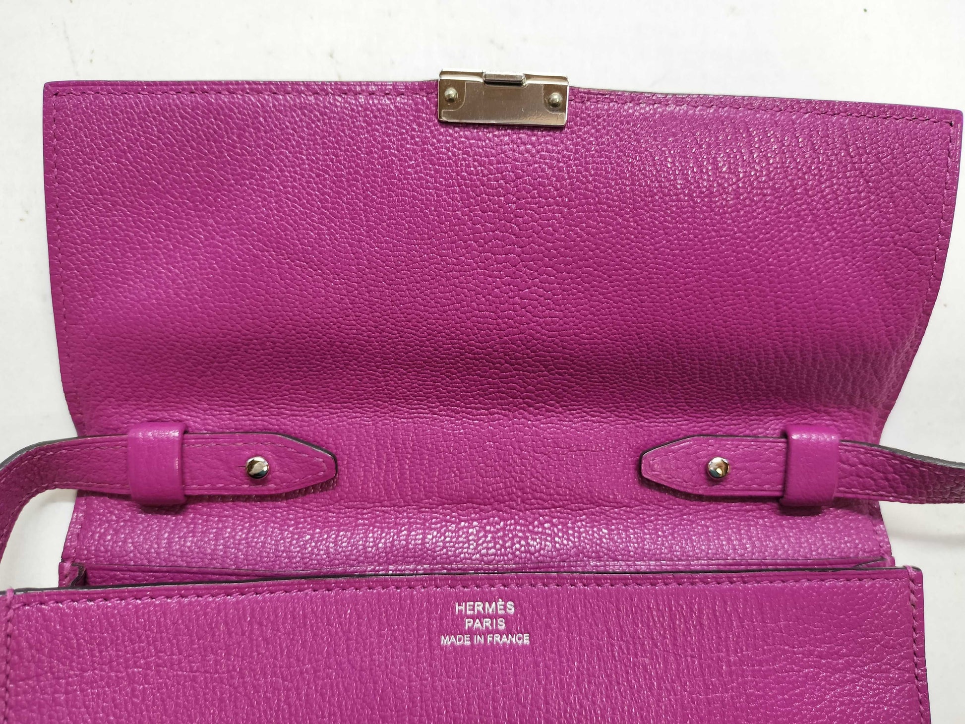 HERMES Click 16 C Stamp Purple Shoulder Bag