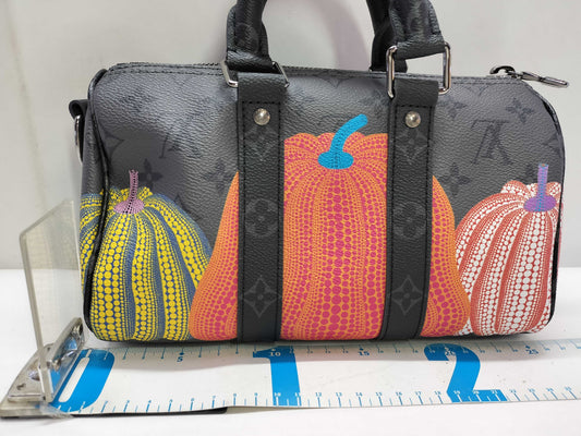 LOUIS VUITTON Keepall Bandouliere 25 Handbag by Yayoi Kusama M46437