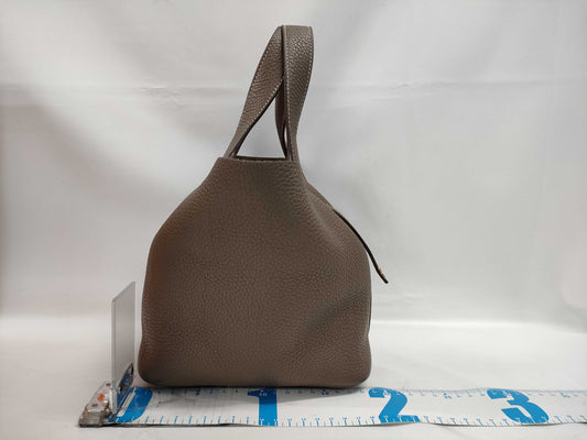 HERMES Picotin Lock PM Etoupe Handbag