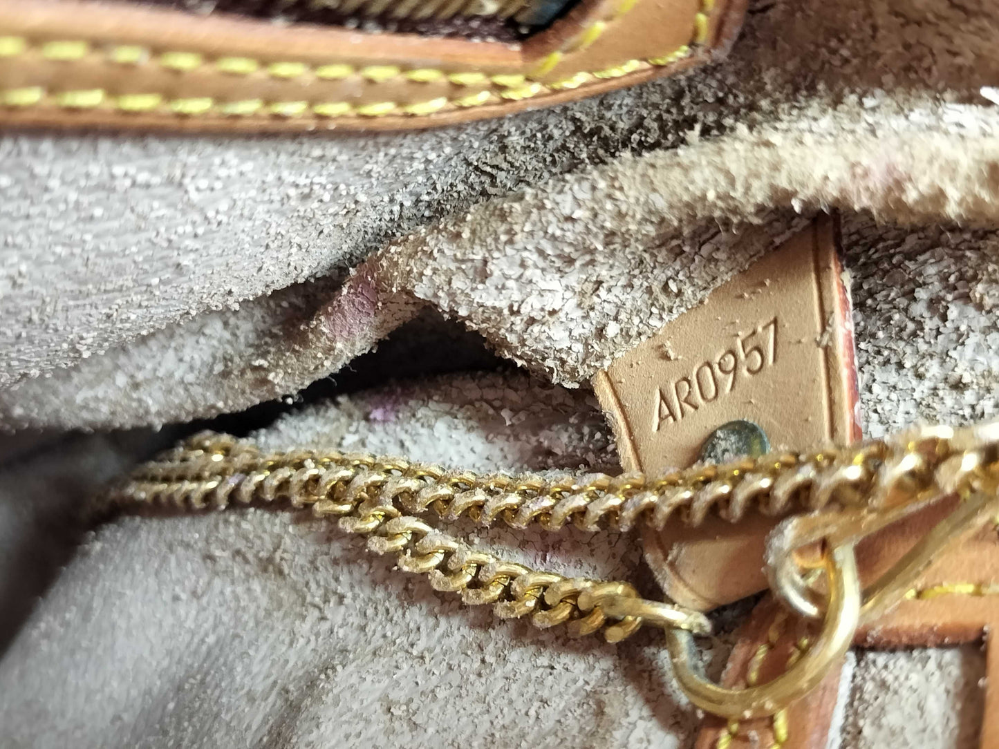 LOUIS VUITTON Monogram M42238 Bucket PM AR0957 Handbag