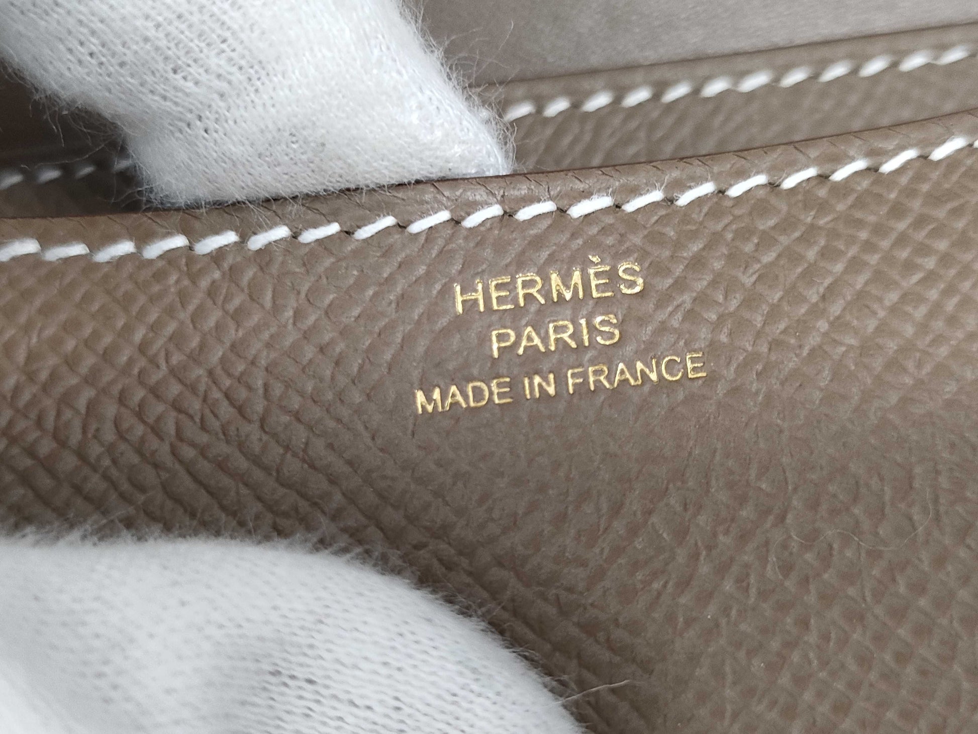 HERMES Constance 3 Mini Etoupe Epson K engraved 25th anniversary G hardware shoulder bag