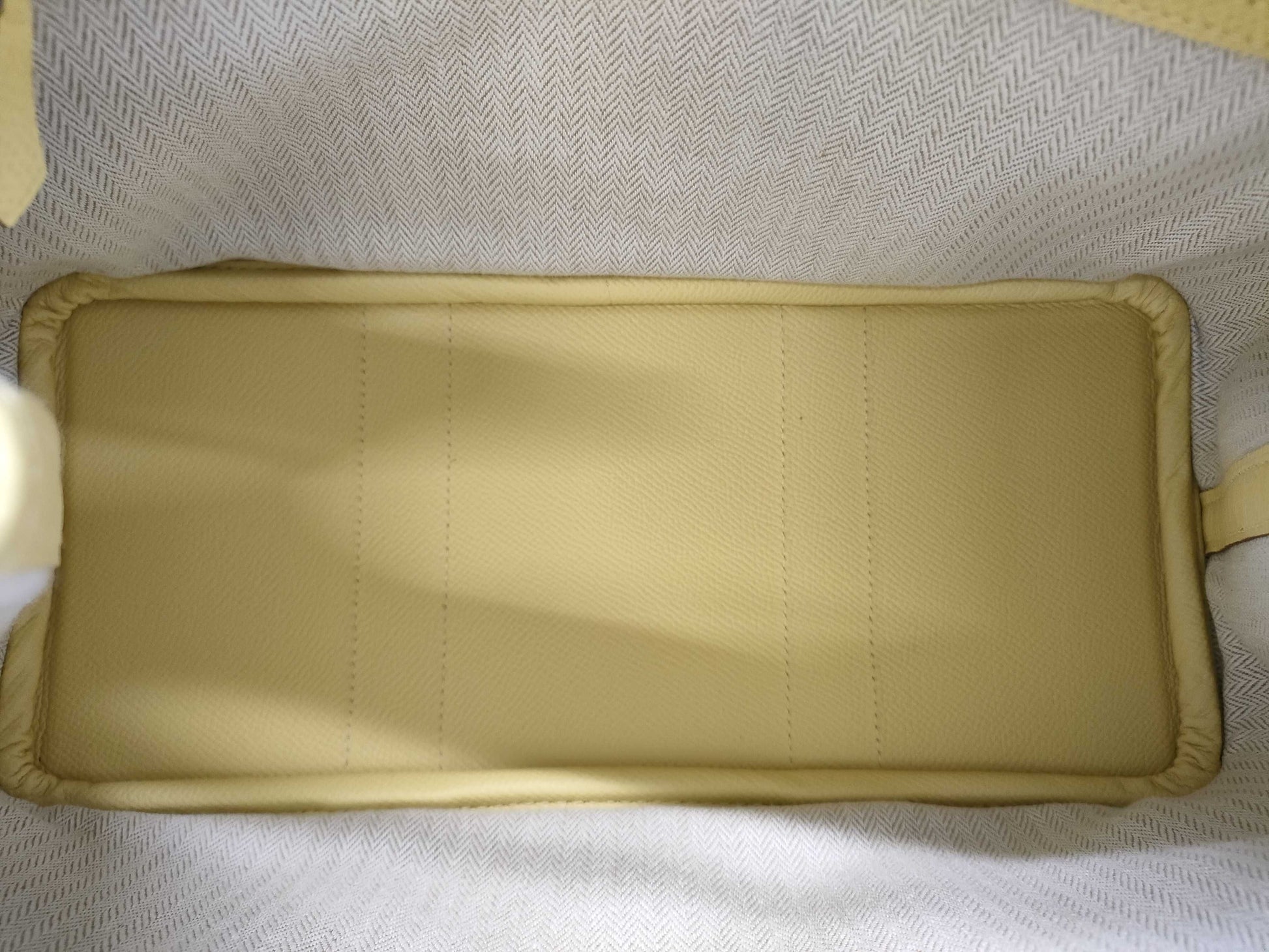 HERMES Garden Party 30 Epson Yellow Z-stamped 21st Anniversary Tote Bag