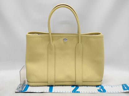 HERMES Garden Party 30 Epson Yellow Z-stamped 21st Anniversary Tote Bag