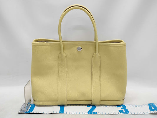 HERMES Garden Party 30 Epson Yellow Z-stamped 21st Anniversary Tote Bag