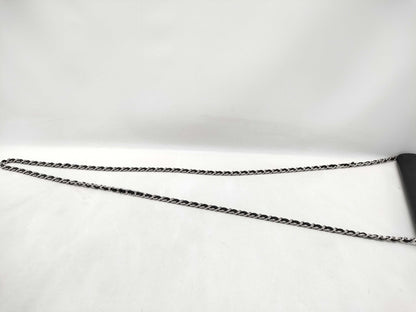 CHANEL Coco Mark Chain Wallet Black Shoulder Bag