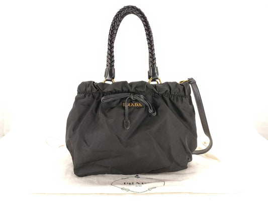 PRADA Nylon Prada 2way Shoulder Bag Tote Bag