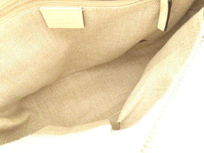 GUCCI GG Canvas GG Canvas Canvas and Leather 2-Way Handbag White 449241 Handbag Handbag