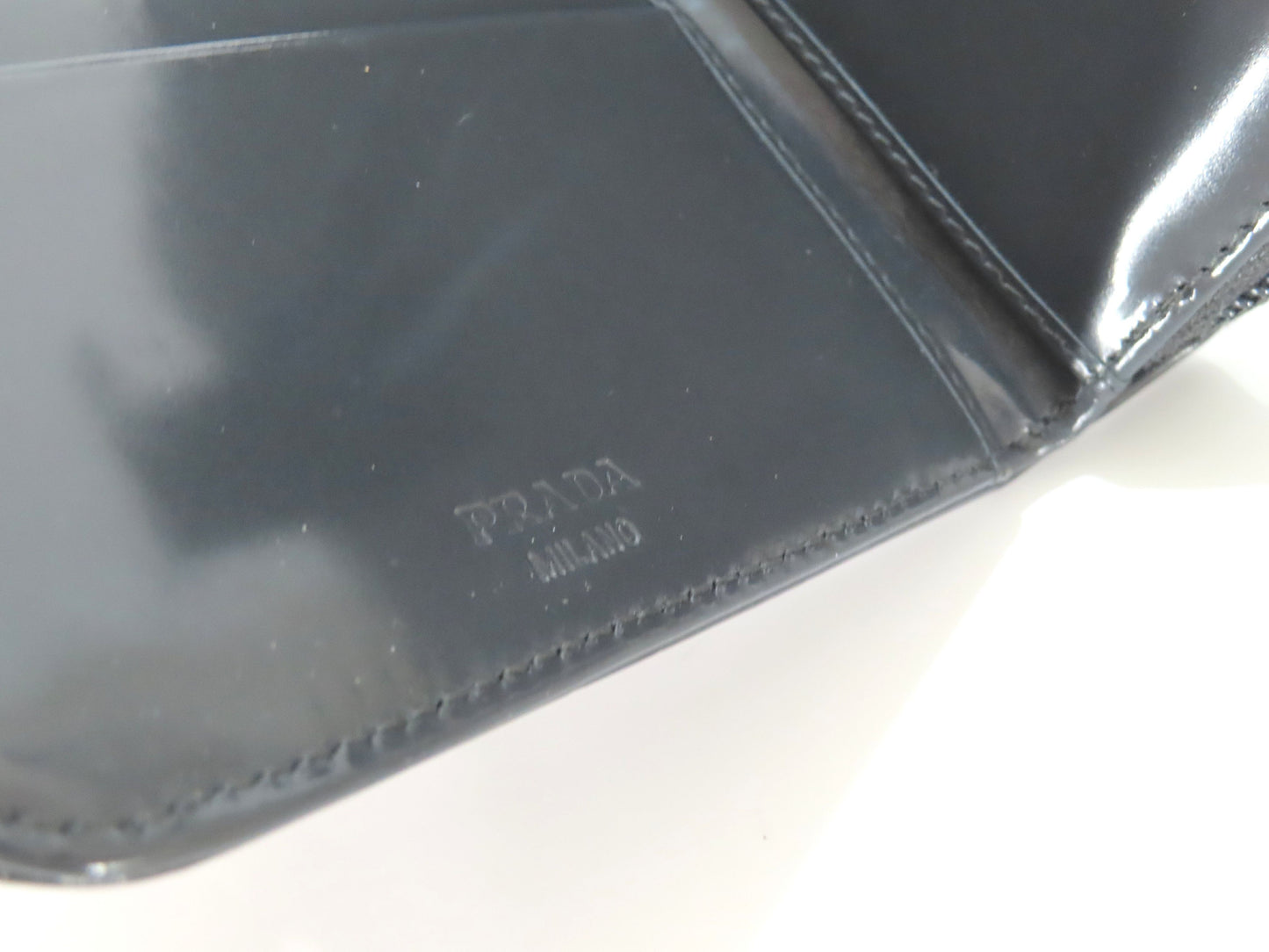 PRADA PRADA Patent Leather Bifold Wallet Wallet