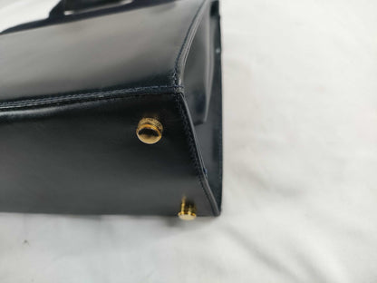 Salvatore Ferragamo Vara Ribbon Leather Handbag, BA21 4178, Black 