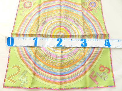 HERMES Carré 40 FRANCE PARIS FBG 24 Scarf 100% Silk Multicolor Scarf