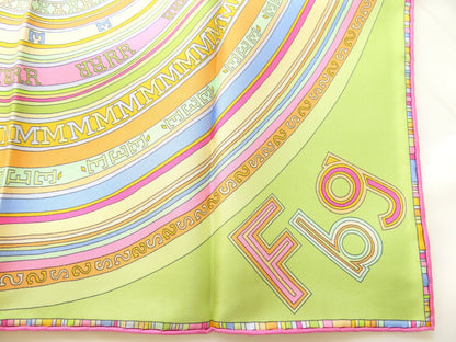 HERMES Carré 40 FRANCE PARIS FBG 24 Scarf 100% Silk Multicolor Scarf