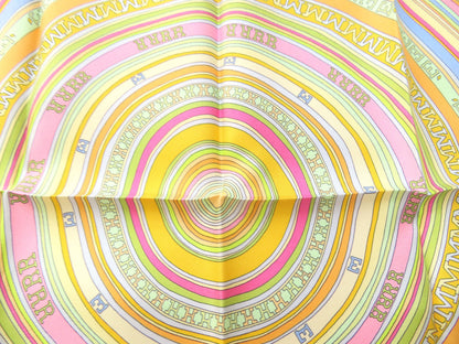HERMES Carré 40 FRANCE PARIS FBG 24 Scarf 100% Silk Multicolor Scarf