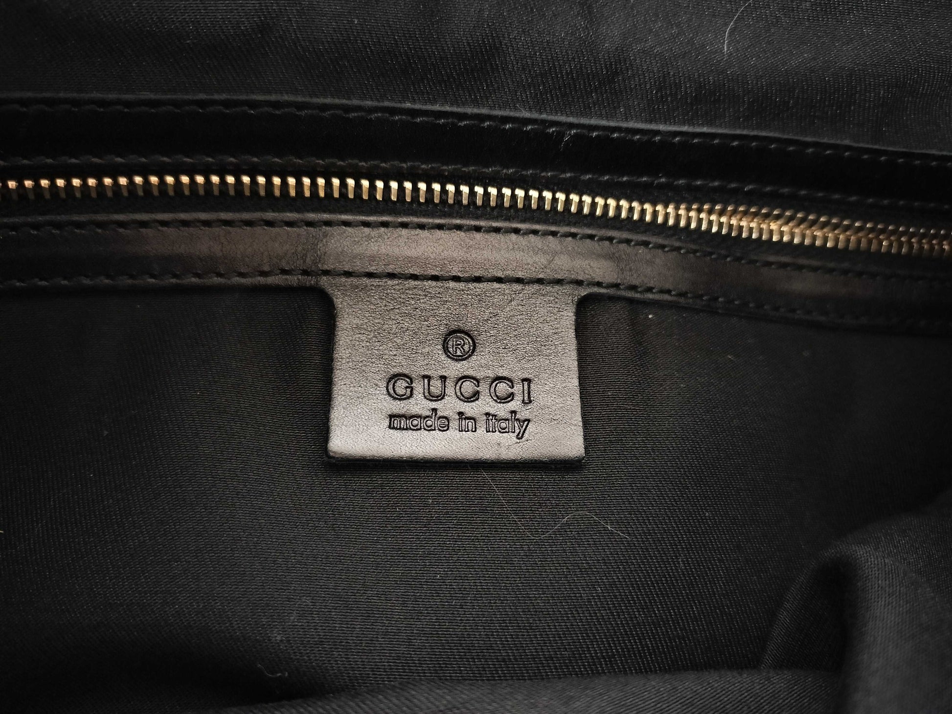 GUCCI GG Canvas Queen Hobo Handbag, Black, 189884