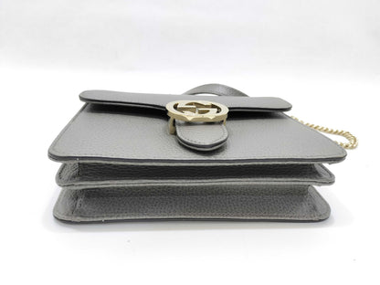 GUCCI Interlocking G Shoulder Bag, Gray, 510304