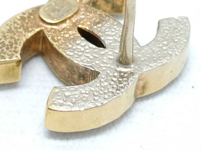 CHANEL Coco Mark Rhinestone and Faux Pearl Earrings, Gold, I24V