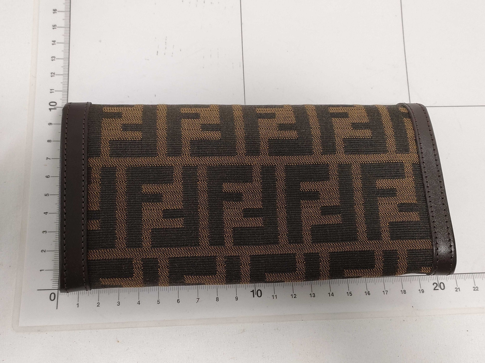 FENDI Zucca Pattern Bifold Long Wallet
