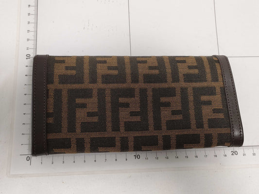 FENDI Zucca Pattern Bifold Long Wallet