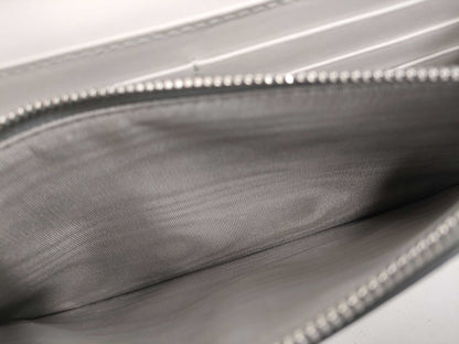 Margiela Broken Mirror Chain Wallet Calfskin Silver Shoulder Bag