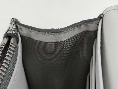 Margiela Broken Mirror Chain Wallet Calfskin Silver Shoulder Bag