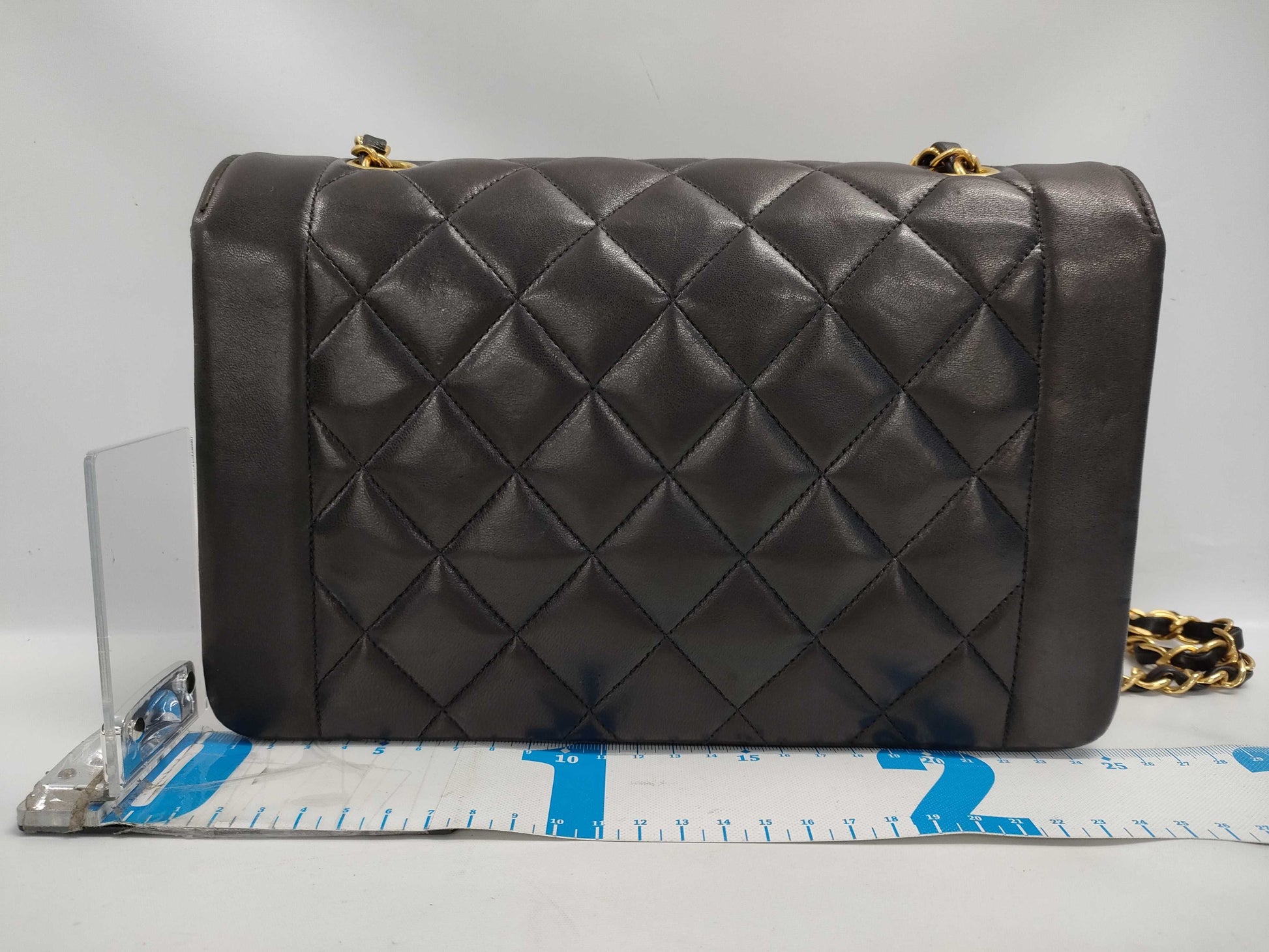 CHANEL Lambskin Matelasse Diana Flap Chain Shoulder Bag