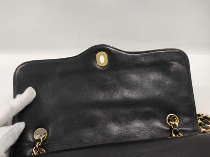 CHANEL Paris Limited Edition Matelasse Lambskin 25 Double Flap Double Chain Shoulder Bag