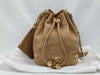 CHANEL Caviar Skin Triple Coco Drawstring Chain Shoulder Bag