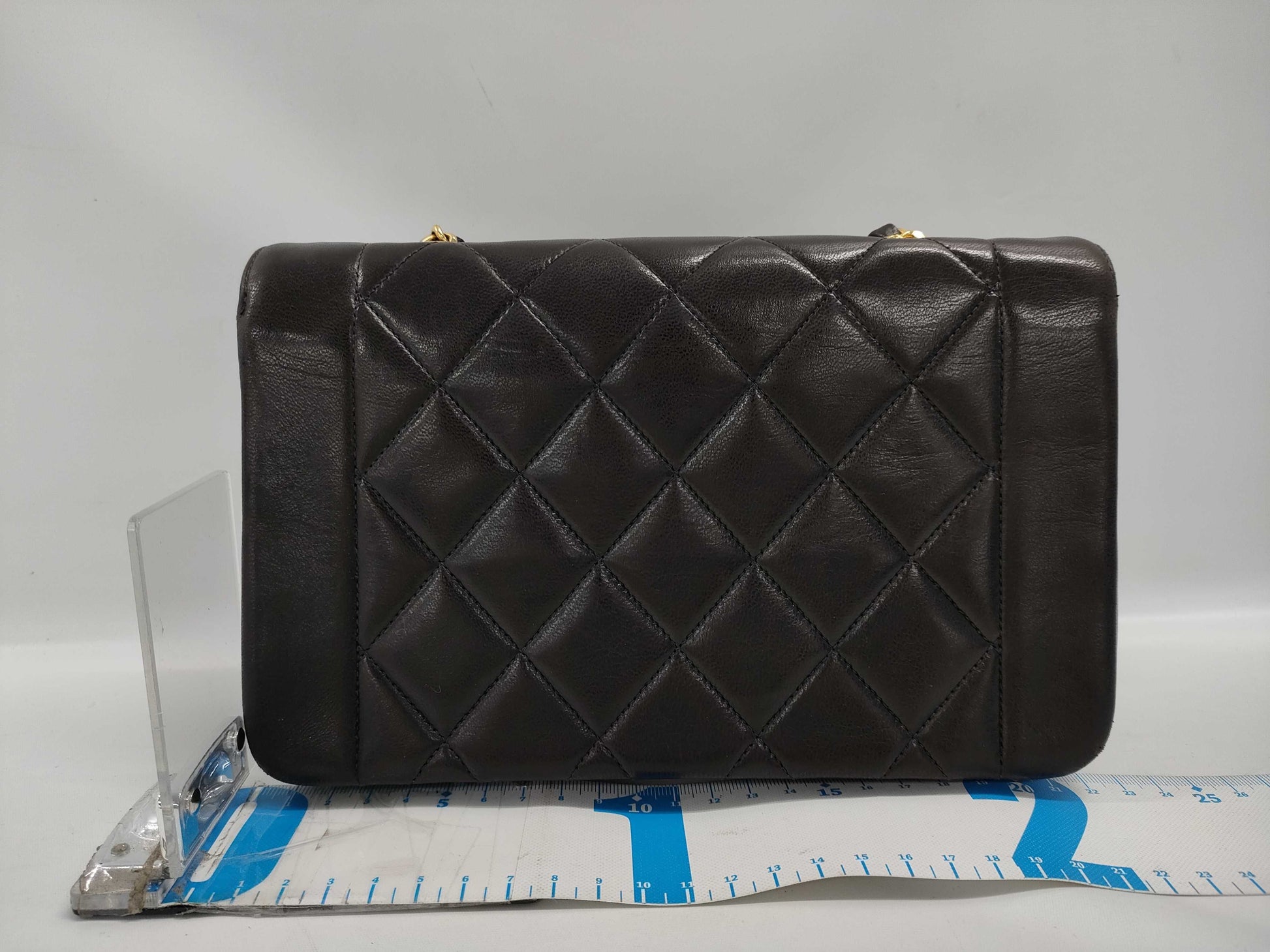 CHANEL Diana Flap 22 Chain Shoulder Bag in Lambskin Matelasse