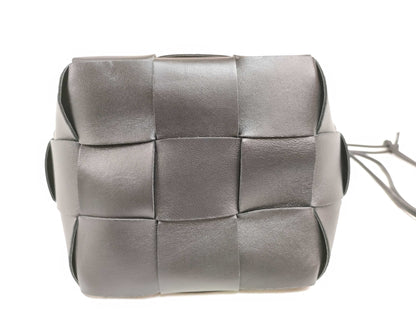 BOTTEGA VENETA Intrecciato Bottega Veneta Maxi Intrecciato Cassette Mini Crossbody Bag Shoulder Bag Black