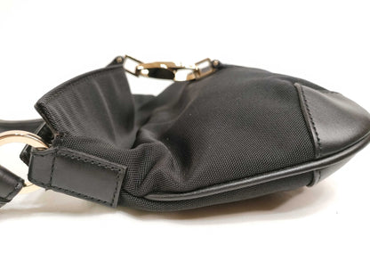 GUCCI Gucci Nylon One-Shoulder Handbag Black 001 4147