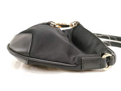 GUCCI Gucci Nylon One-Shoulder Handbag Black 001 4147