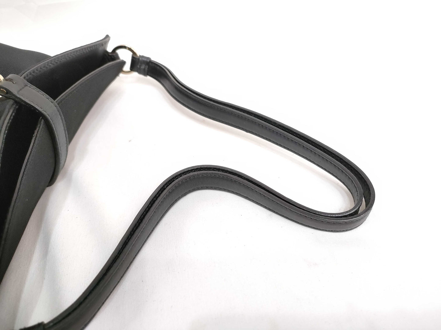GUCCI Gucci Nylon One-Shoulder Handbag Black 001 4147