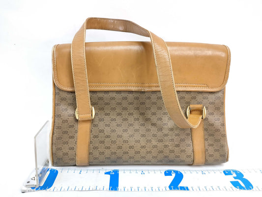 GUCCI Old Gucci GG Canvas Shoulder Bag Tote Bag 3-Piece Set Handbag