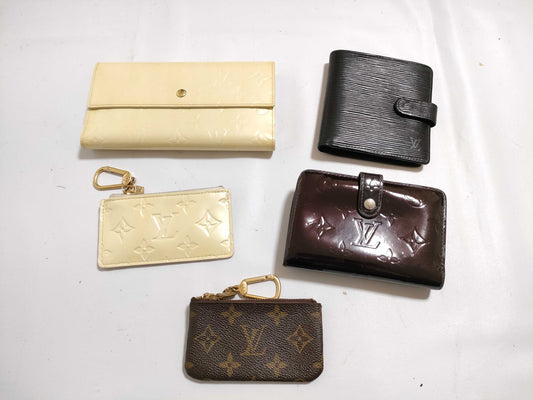 LOUIS VUITTON Vernis Monogram Epi Wallet 5-Piece Set