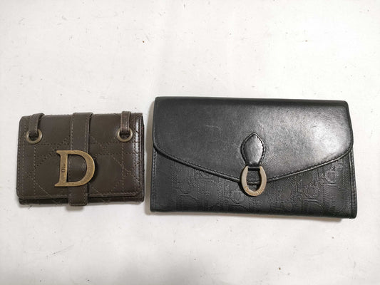 Dior Dior wallet and coin case set of 2