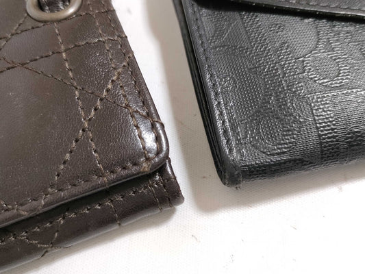Dior Dior wallet and coin case set of 2