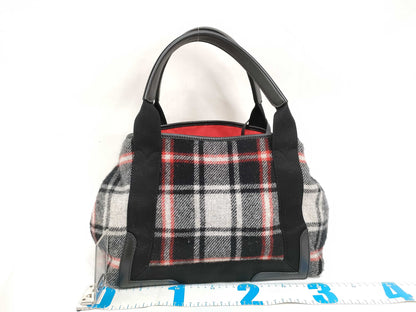 BALENCIAGA Navy Cabas 339933 Handbag with Pouch