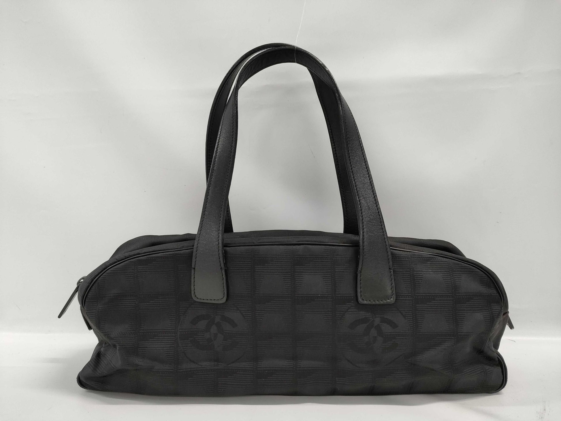 CHANEL New Travel Line Handbag Black Handbag