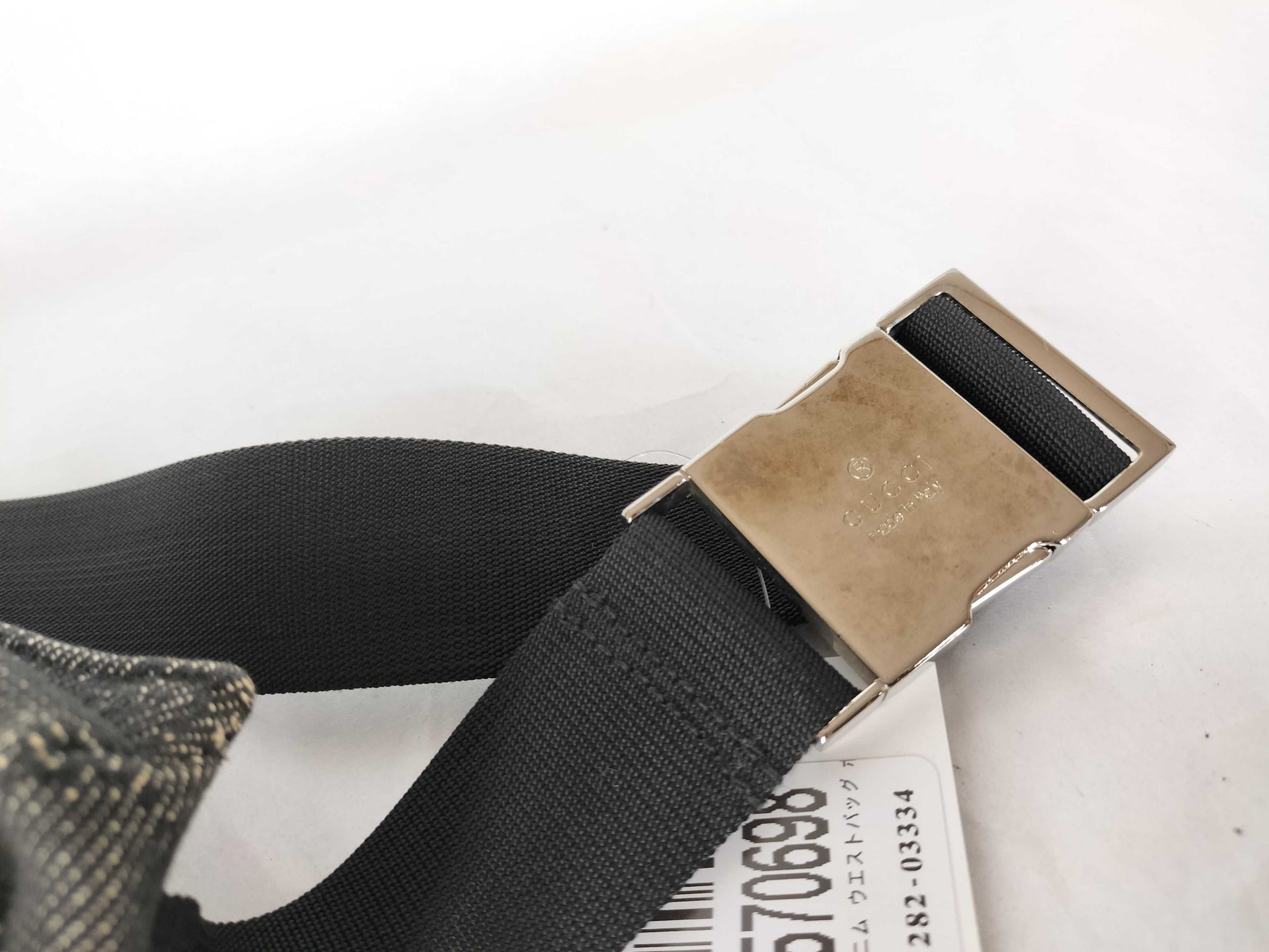 GUCCI GG Canvas Denim Waist Bag Body Bag 28566