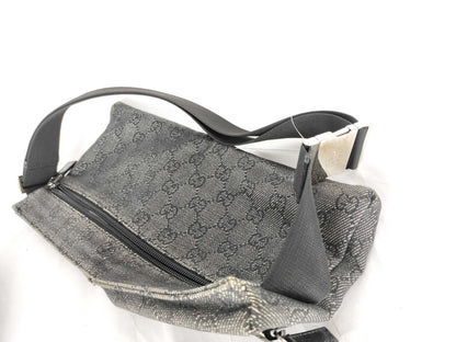 GUCCI GG Canvas Denim Waist Bag Body Bag 28566