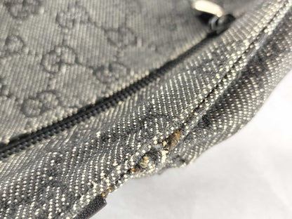 GUCCI GG Canvas Denim Waist Bag Body Bag 28566